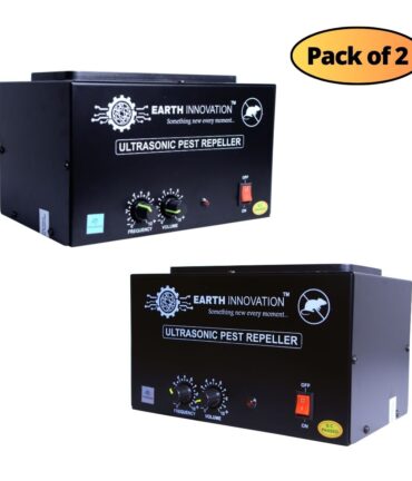 Industrial Ultrasonic Rat & Rodent Repellent – 2500 SQ FT Coverage, 1 Year Warranty – Commercial Grade Pest Control Device - Made in India – Pack Of 2